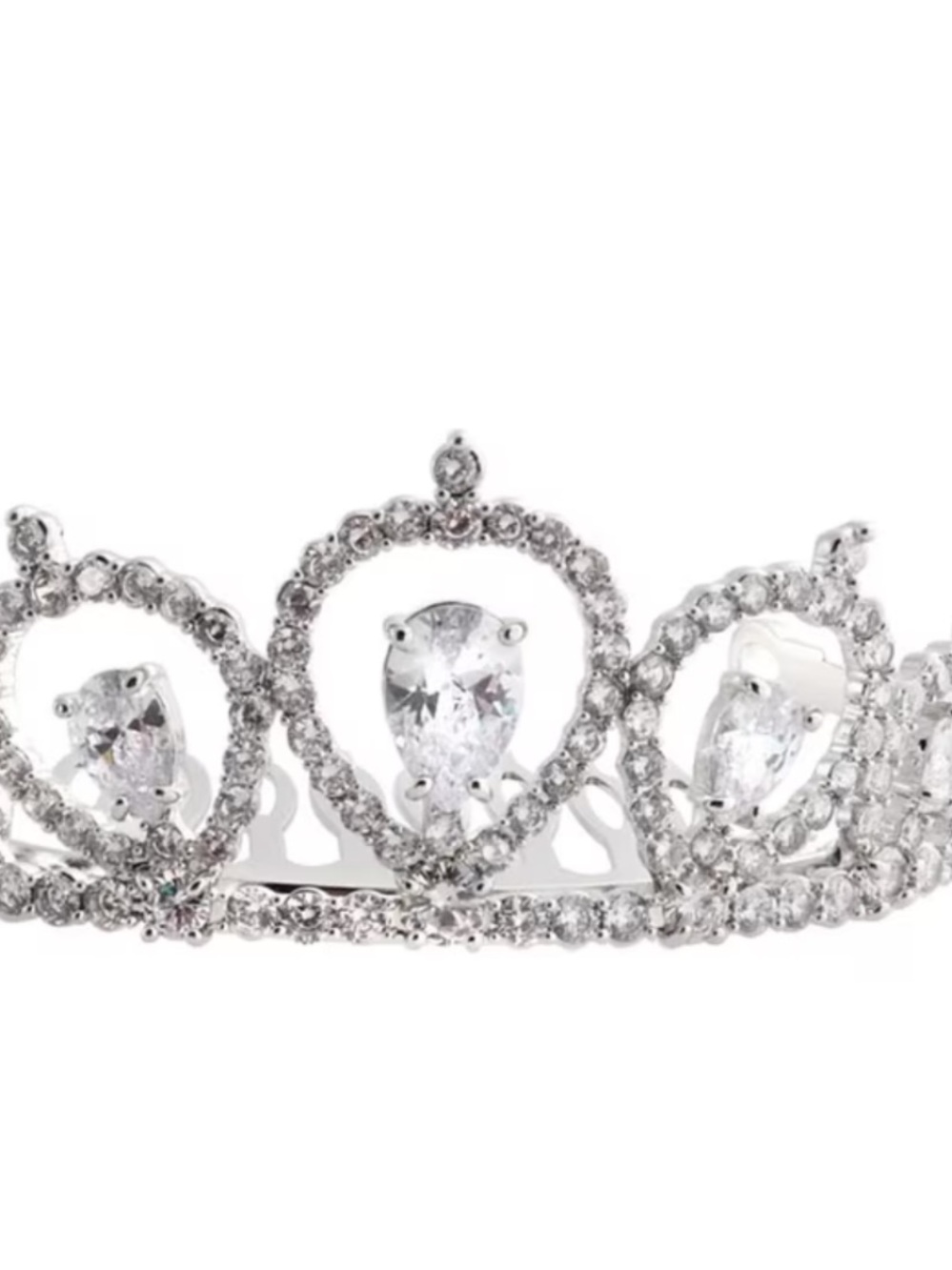 Princess Silver-Plated Hair Tiara - Silver